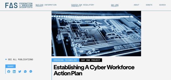 A Cyber Workforce Action Plan